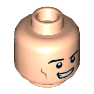 Lego hlava, tělová světlá (6123725)